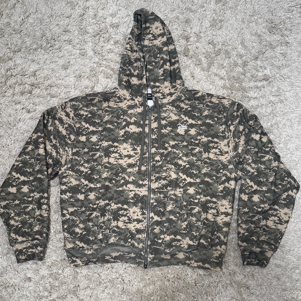 Patta Camouflage Zip-Up Hoodie